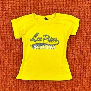 Lee pipes graphic baby tee